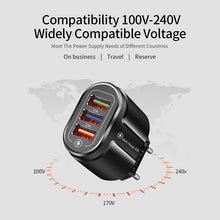 Load image into Gallery viewer, usb fast charger quick charge 3.0 4.0 universal wall mobile phone tablet chargers for iphone 11 samsung huawei charging charger
